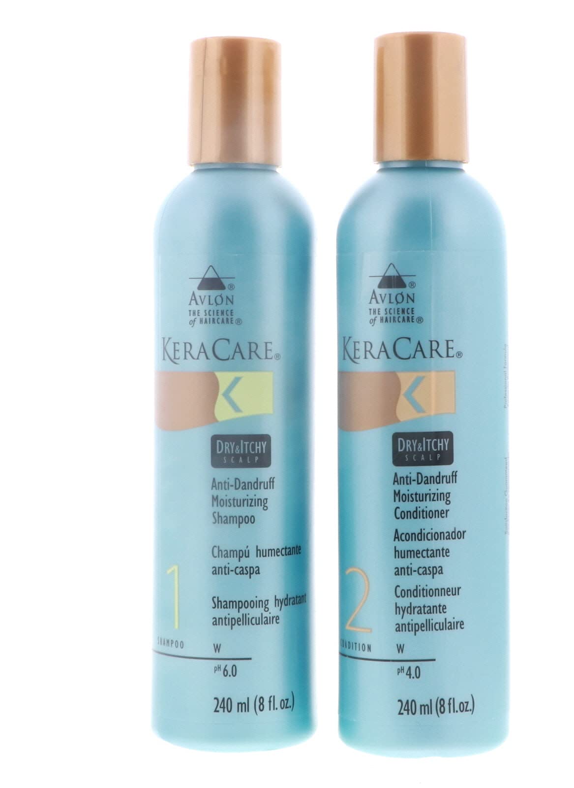 KeraCare Dry Itchy Scalp Shampoo bottle showing soothing cleanse for hair and scalp relief
