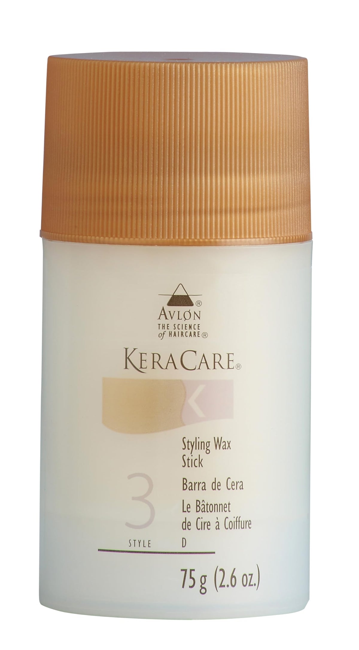 KeraCare wax stick front packaging shows compact design and quick styling benefit