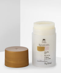 KeraCare wax stick texture close-up reveals smooth formula for precise application