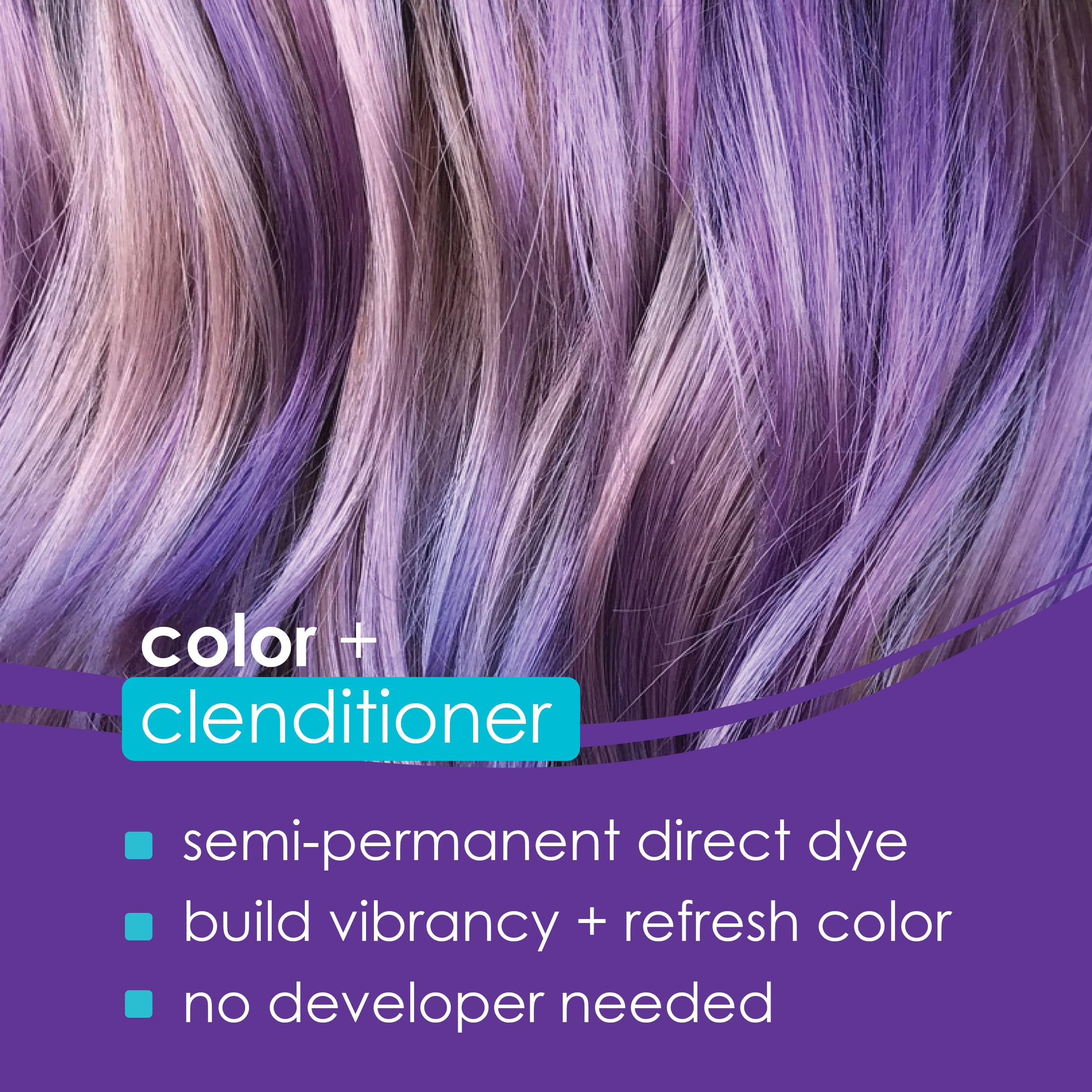 KERACOLOR Clenditioner pump shows color-depositing cleansing in action.