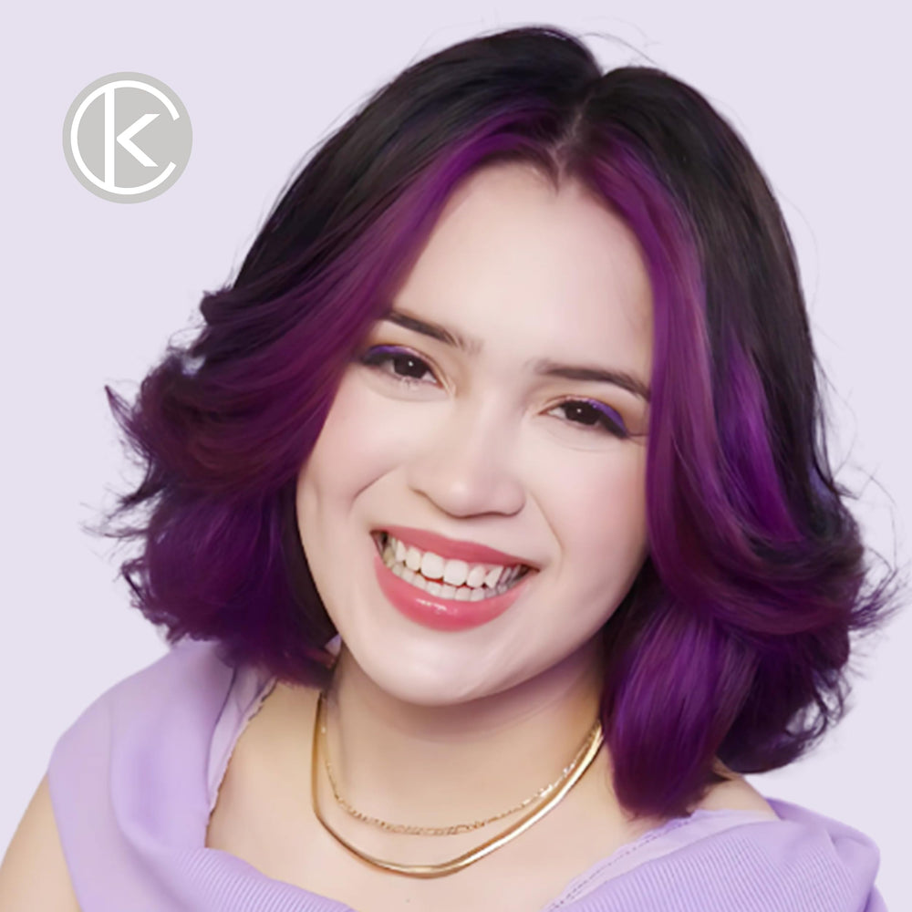 KERACOLOR bottle highlights keratin and nourishing oils for healthier, shinier hair.