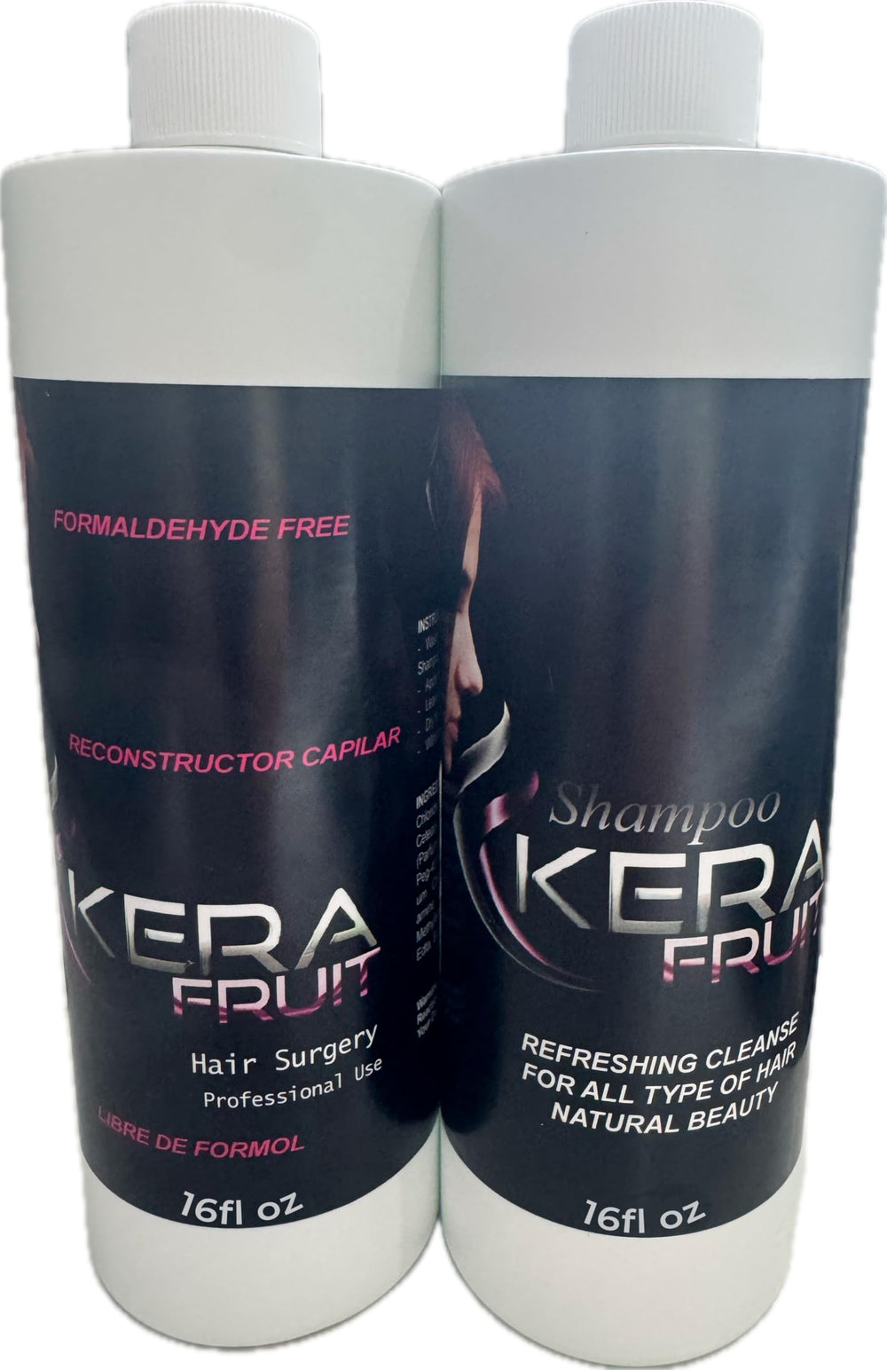 KERA FRUIT Cirugia Capilar bottle anti-frizz for smoother, frizz-free styling.