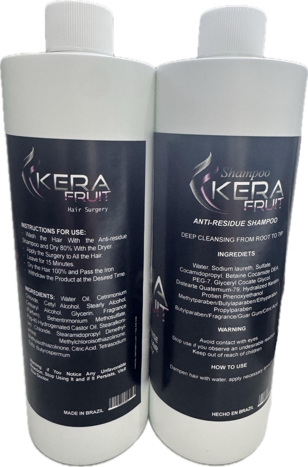 KERA FRUIT Cirugia Capilar keratin-treatment bottle delivering professional repair.
