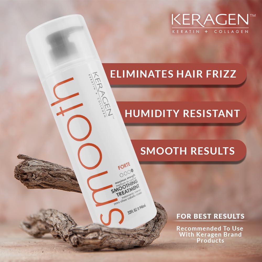 KERAGEN smoothing system in use demonstrates at-home blowout potential.