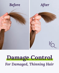 Keranique conditioner bottle demonstrates deep conditioning for thinning hair