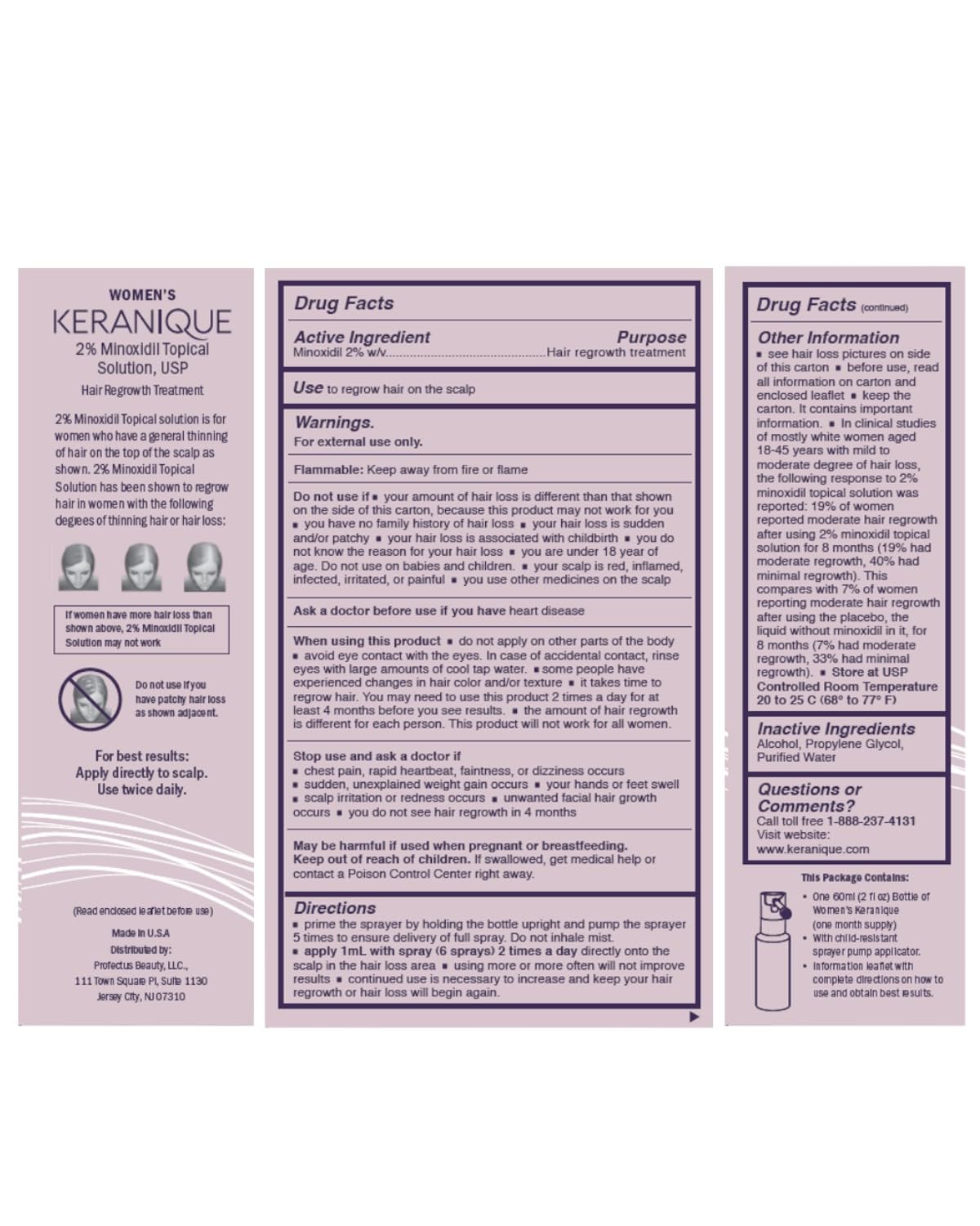 Keranique detailed usage guide for at-home scalp treatment.