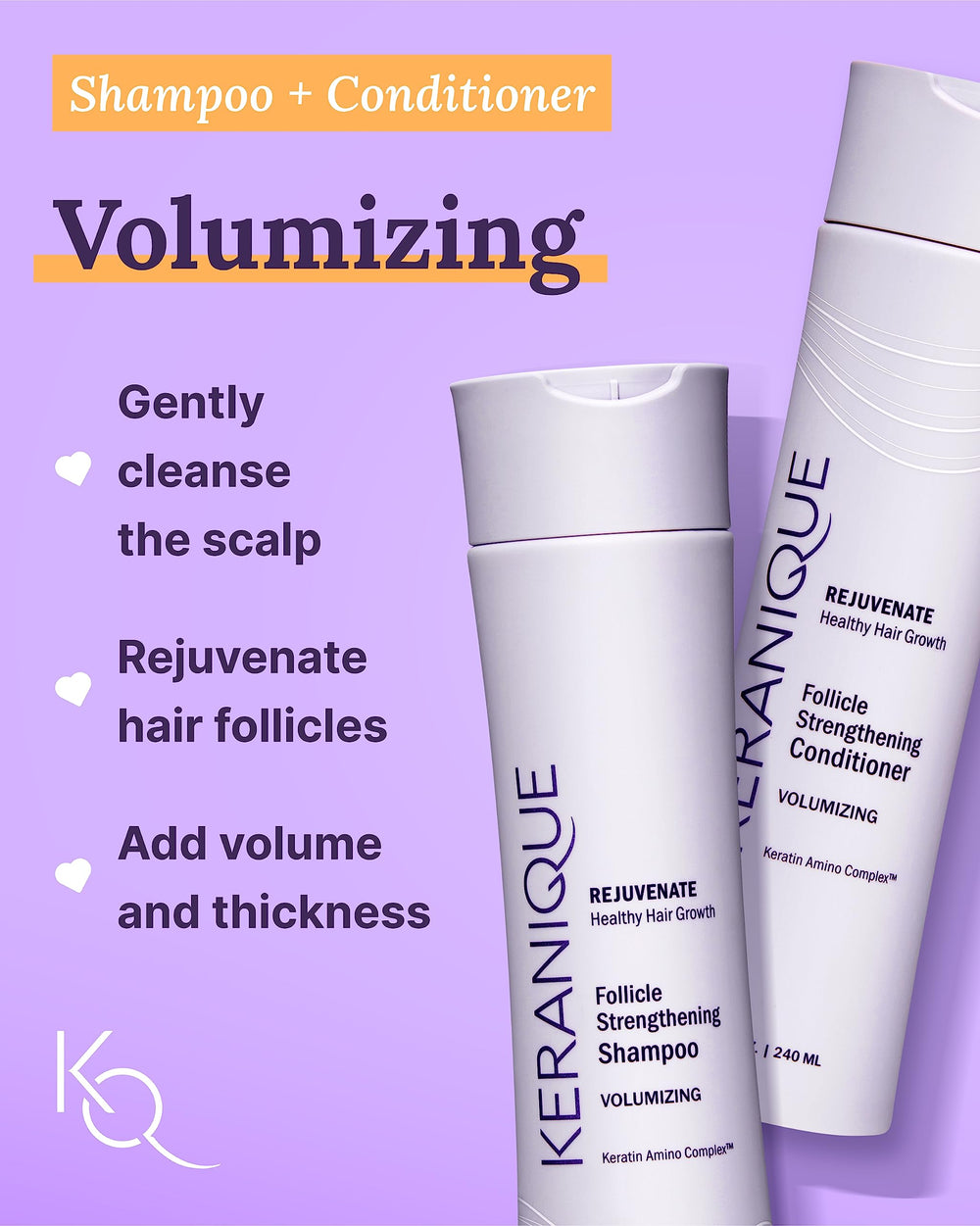 Keranique follicle booster serum bottle nourishes follicles for healthier scalp