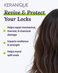 Keratin Amino Complex visual emphasizes stronger, more resilient strands