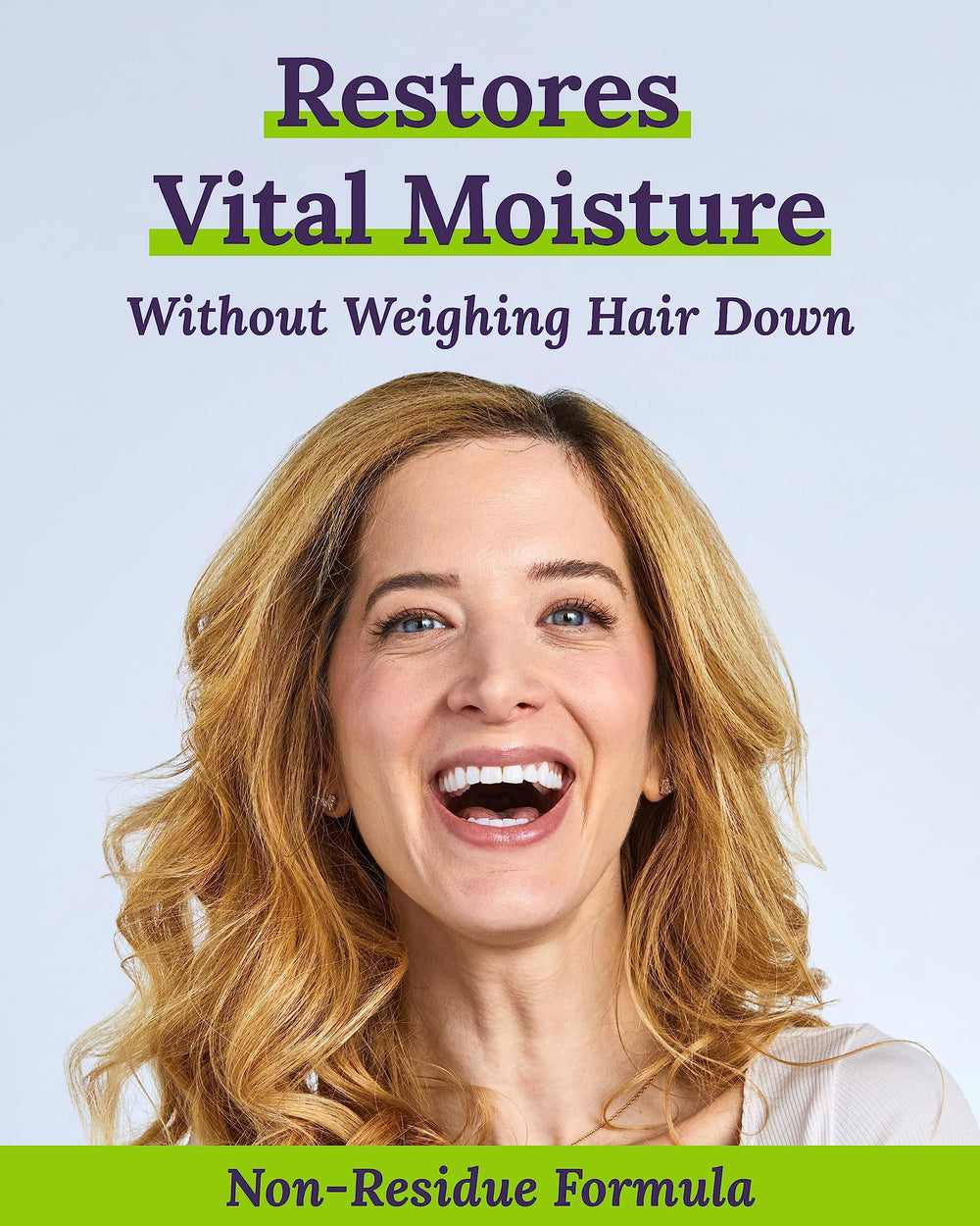 Vitamin-enriched formula bottle suggests nourishment for healthier hair