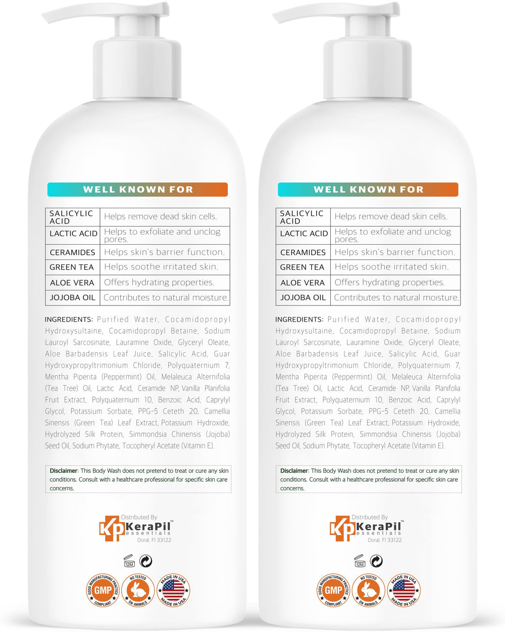 KERAPIL bottle-pour close-up illustrating easy-to-use daily routine.