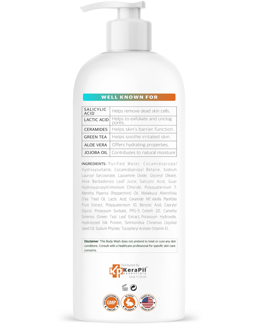 KERAPIL on a bathroom shelf ready for routine exfoliation