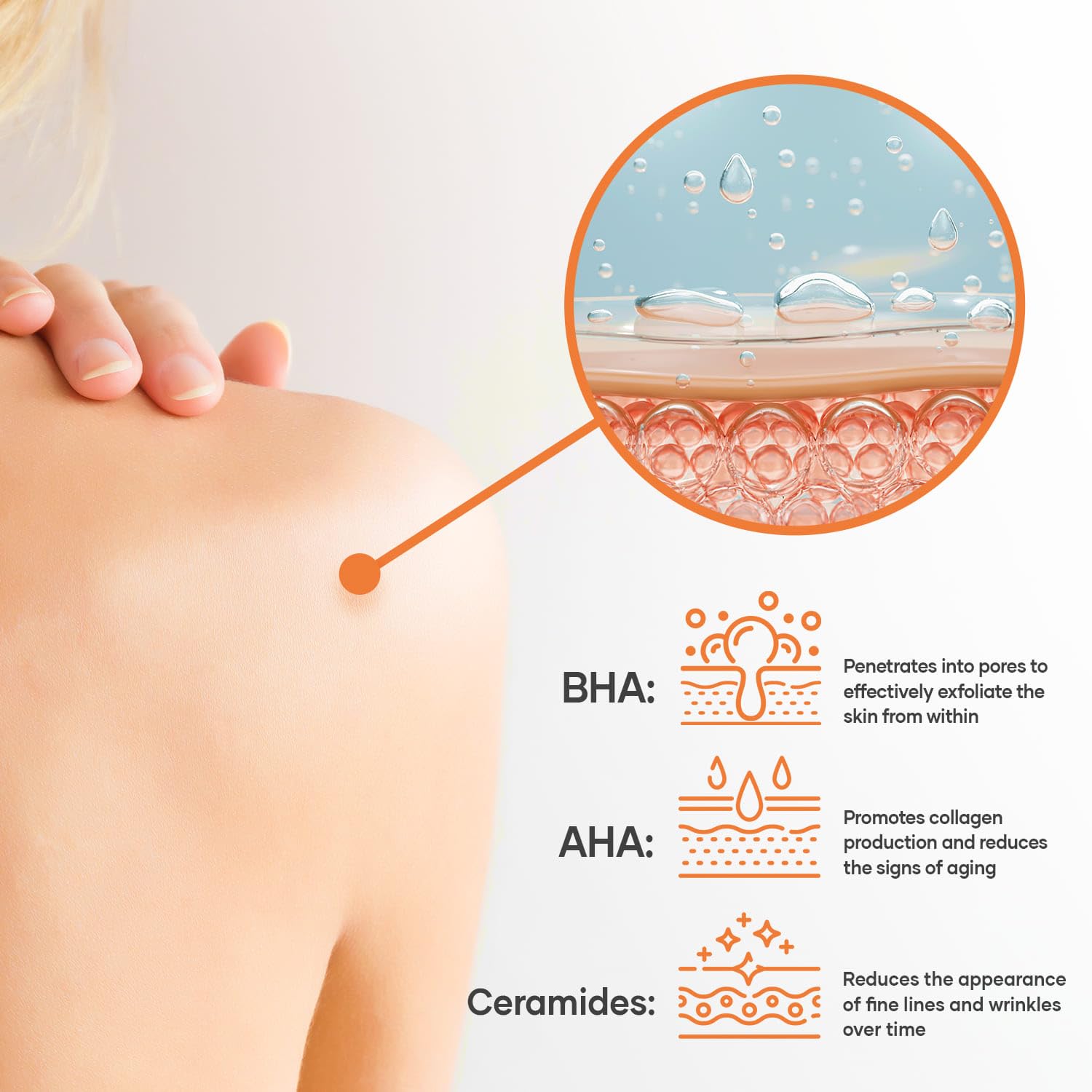 Ceramides and jojoba oil in KERAPIL formula promote skin moisture and refinement.