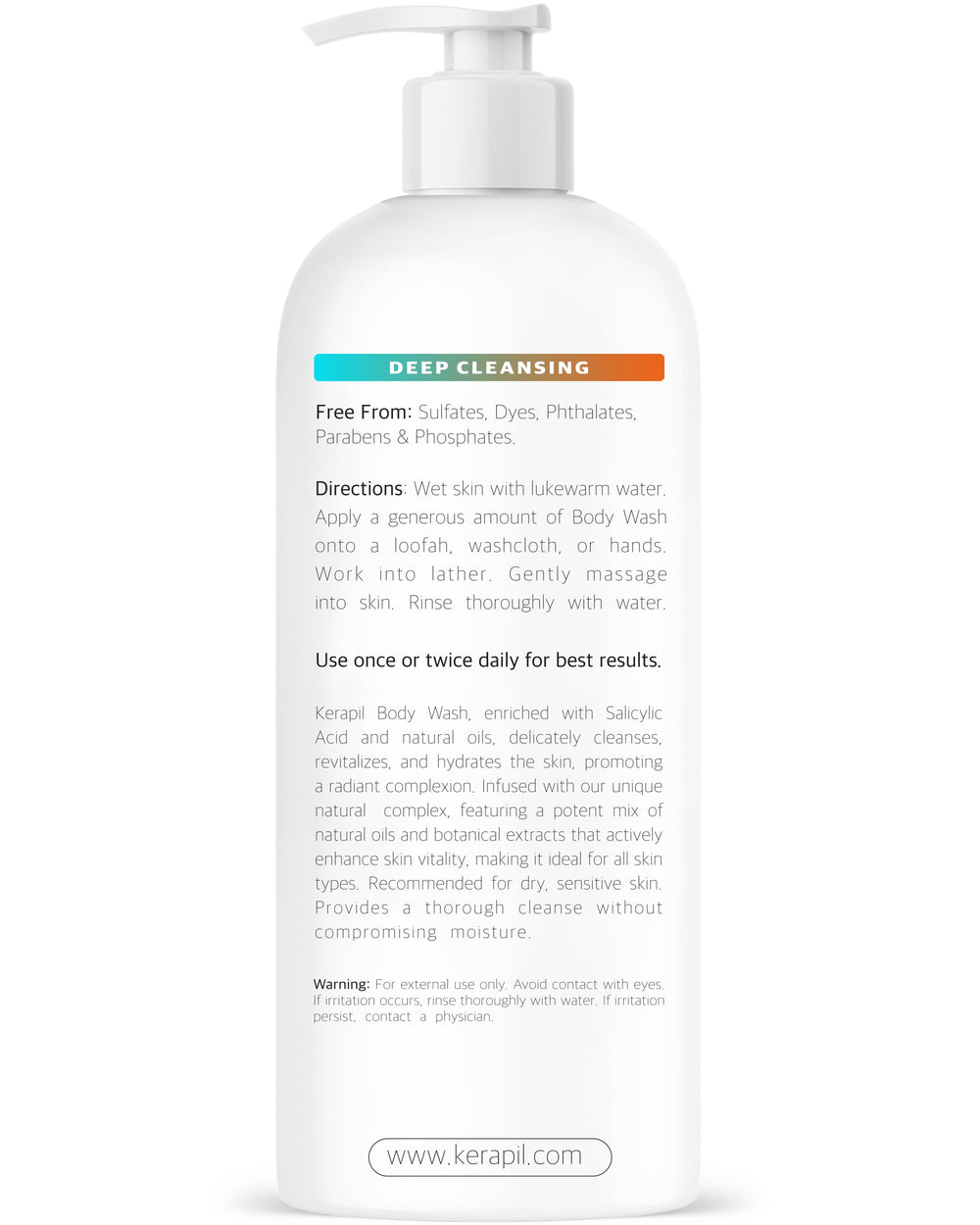 KERAPIL unscented formula supports comfortable daily use