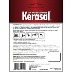Kerasal nail patches applied on a nail showing long-lasting wear for 6-8 hours.