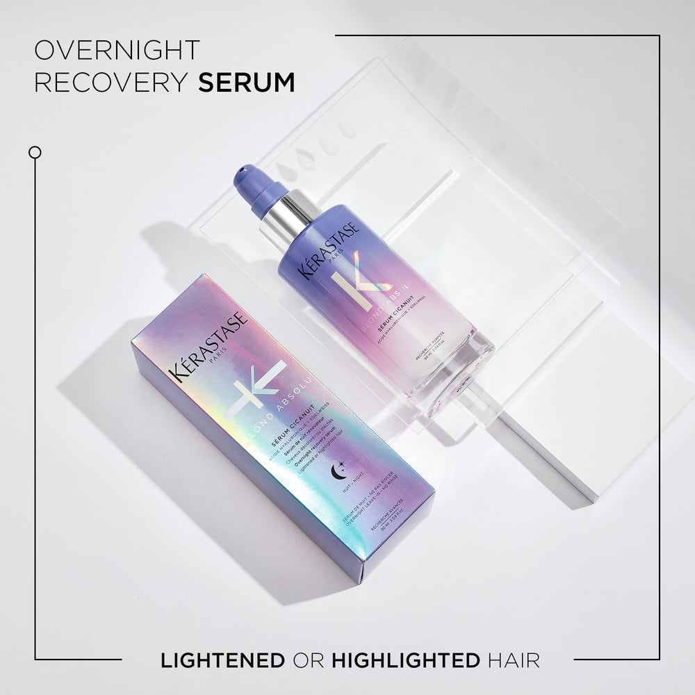 KERASTASE Blond Absolu Cicanuit serum applied to damp hair to reduce breakage