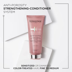 KÉRASTASE Chroma Absolu Cica pump delivers precise amount for mid-length application.
