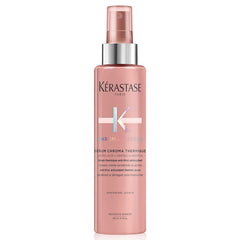 Kerastase Chroma Absolu serum bottle close-up for smooth color protection.
