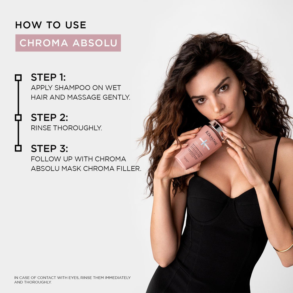 KÉRASTASE refill held in palm showing 500ml scale and travel-friendly benefit