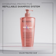 KÉRASTASE lather texture on hand showing gentle foaming and hydration