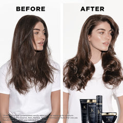 Kérastase Chronologiste serum emphasizes shine and frizz control.