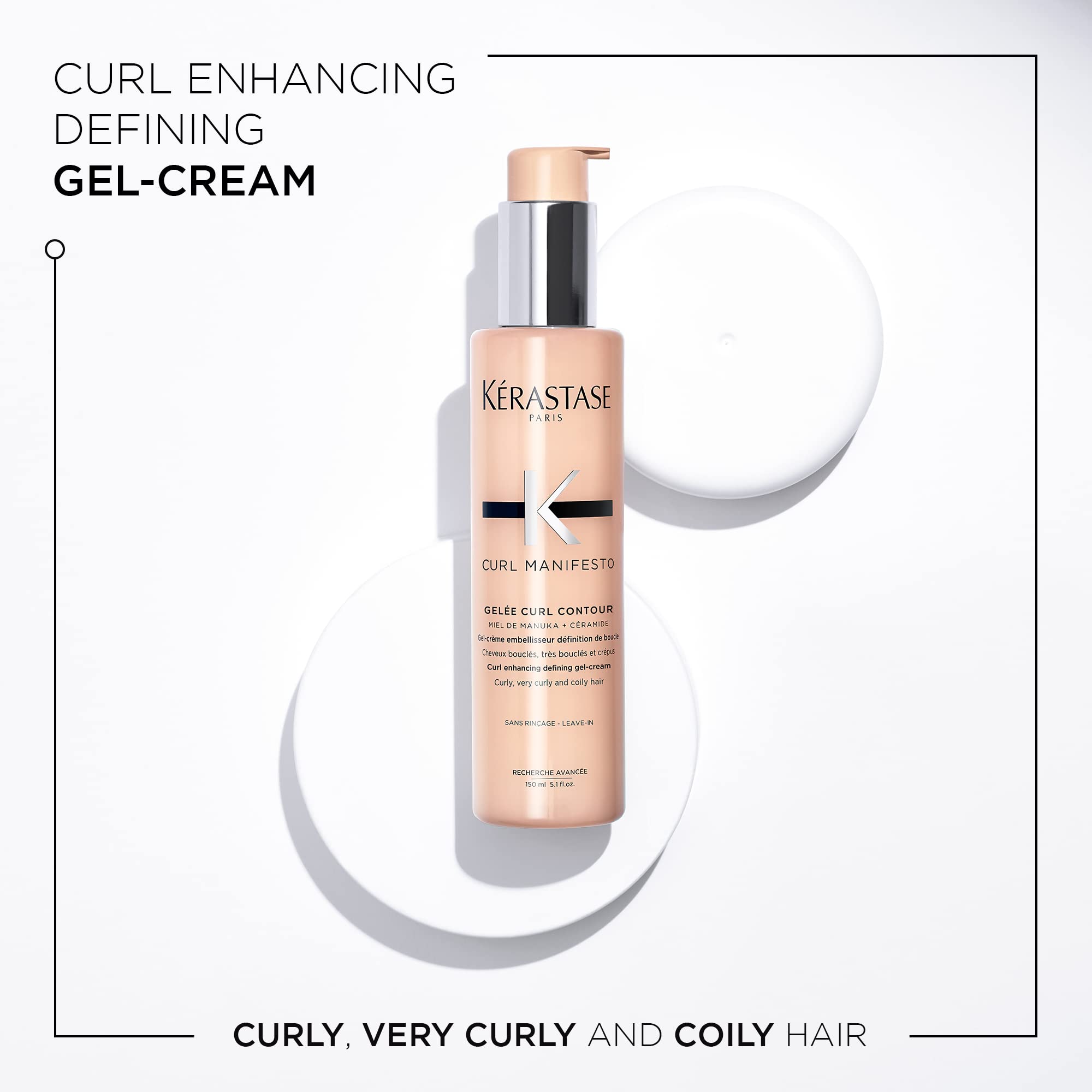 KÉRASTASE Curl Manifesto Gelee packaging box signals premium hydration and curl control