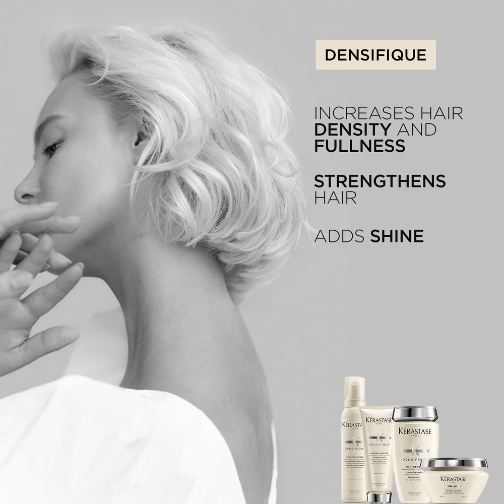KÉRASTASE Densifique Densité application on mid-lengths and ends for fullness.