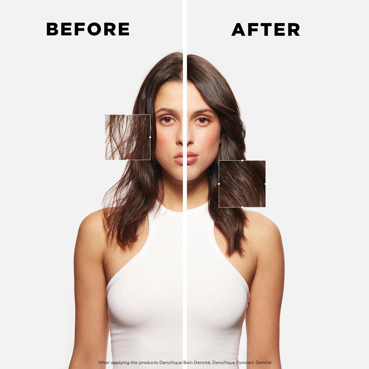 KÉRASTASE Densifique hyaluronic acid graphic highlights root densification potential.