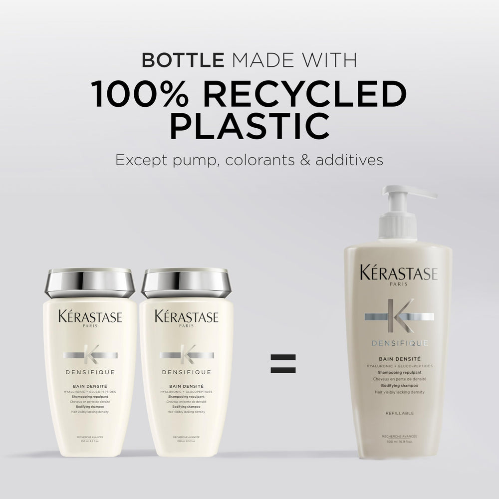 KÉRASTASE shampoo applied in shower illustrating improved manageability benefit