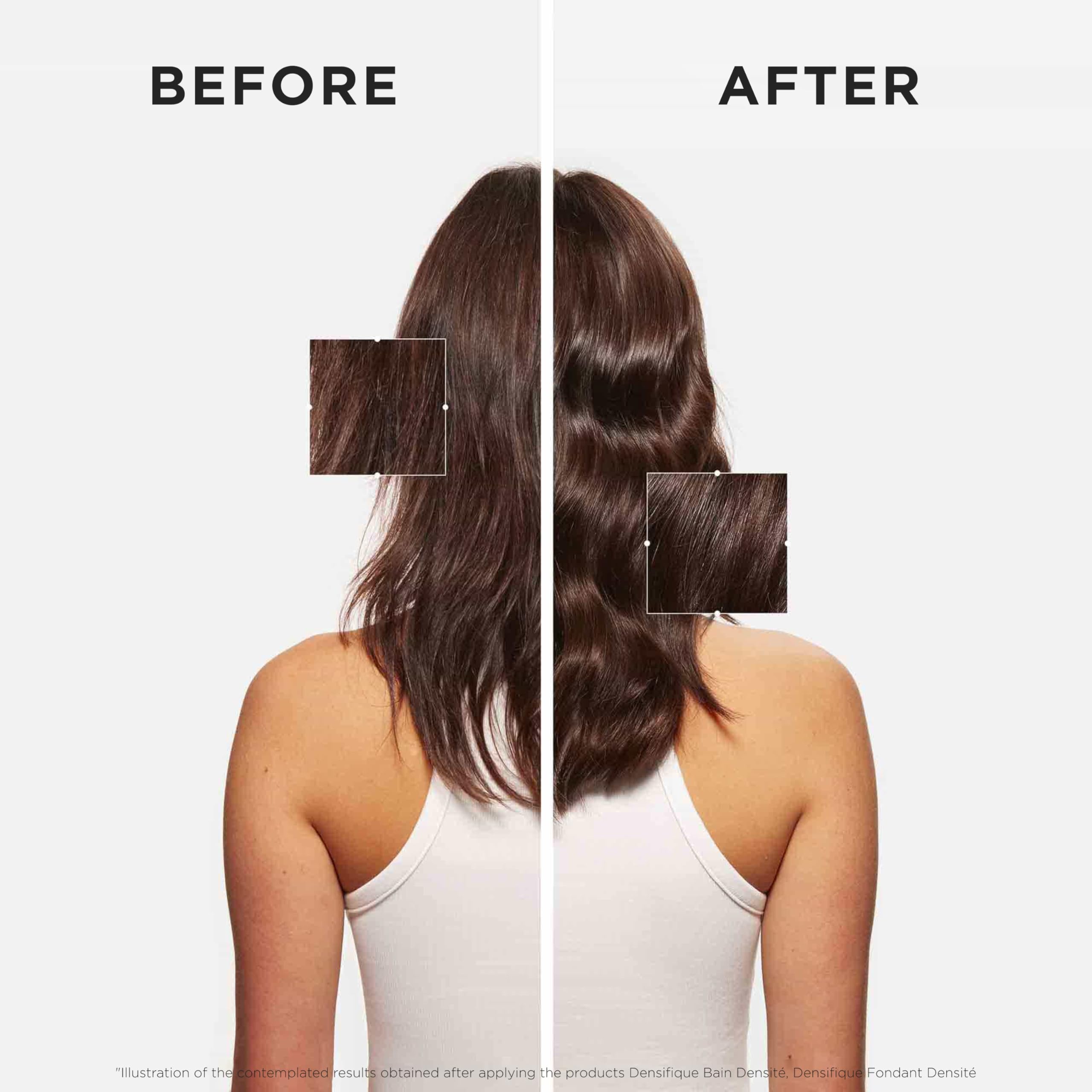 Kérastase Densifique shampoo lather image suggests thorough cleansing.