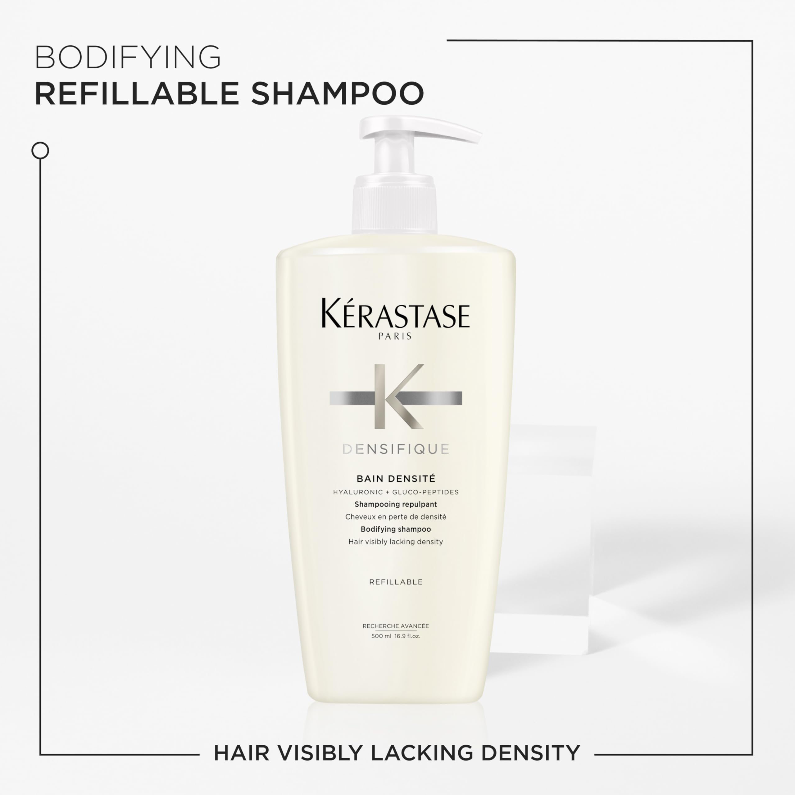 KÉRASTASE foam texture on hair demonstrating gentle cleansing benefit