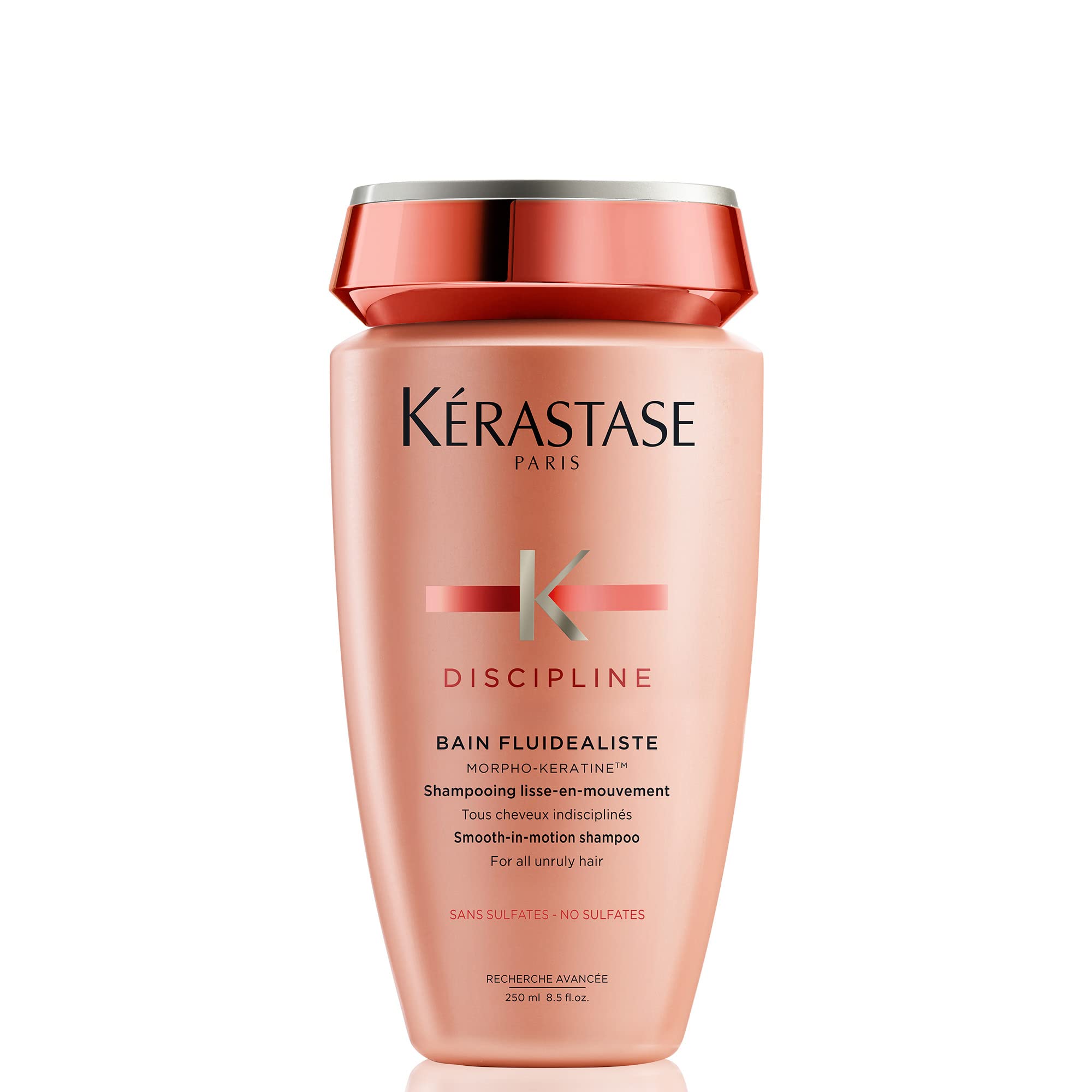 KÉRASTASE Discipline Bain Fluidealiste bottle front—smoothing frizz protection
