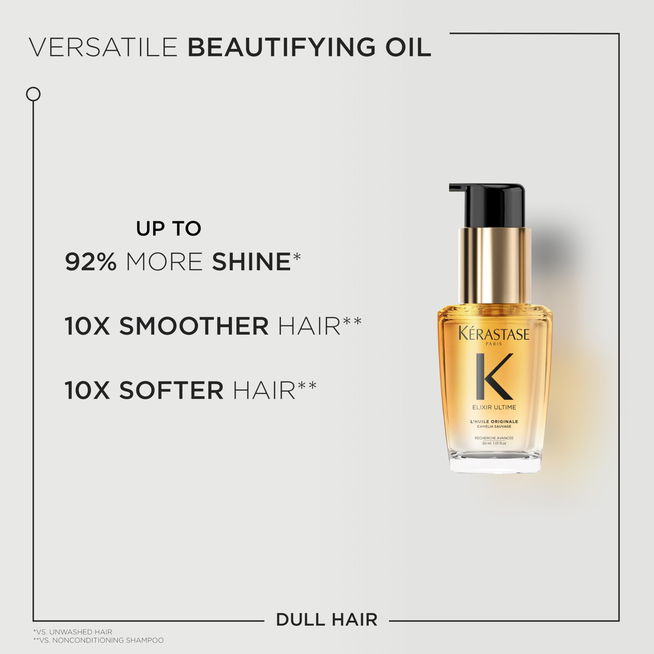 KÉRASTASE Elixir Ultime smoothing frizz-control finish on hair