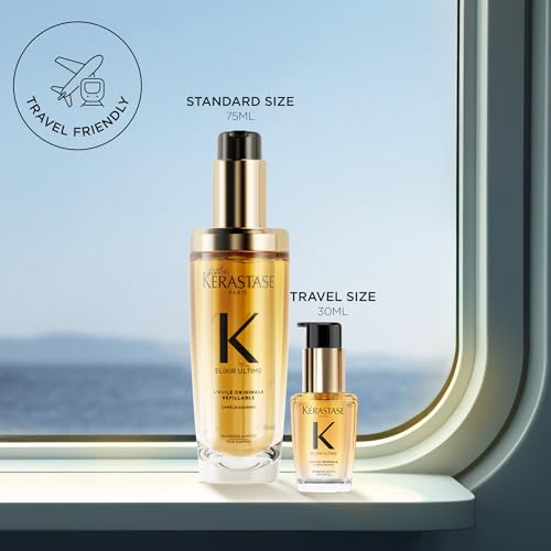 KÉRASTASE Elixir Ultime oil on shiny hair showing glow