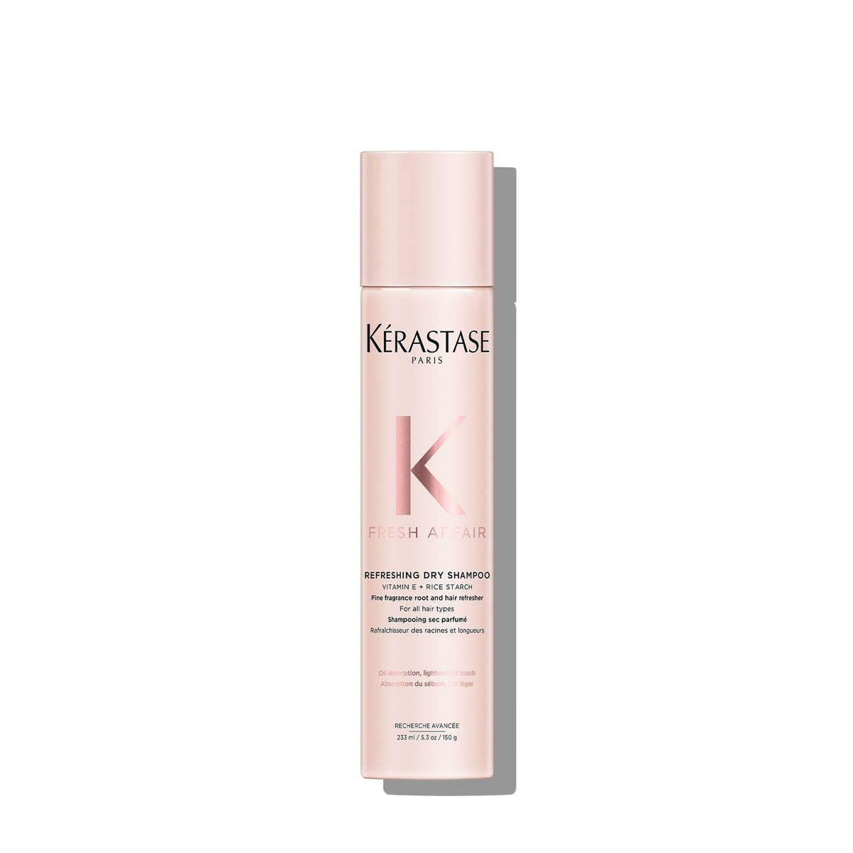 KÉRASTASE Fresh Affair dry shampoo bottle with long-lasting neroli fragrance for all hair types.