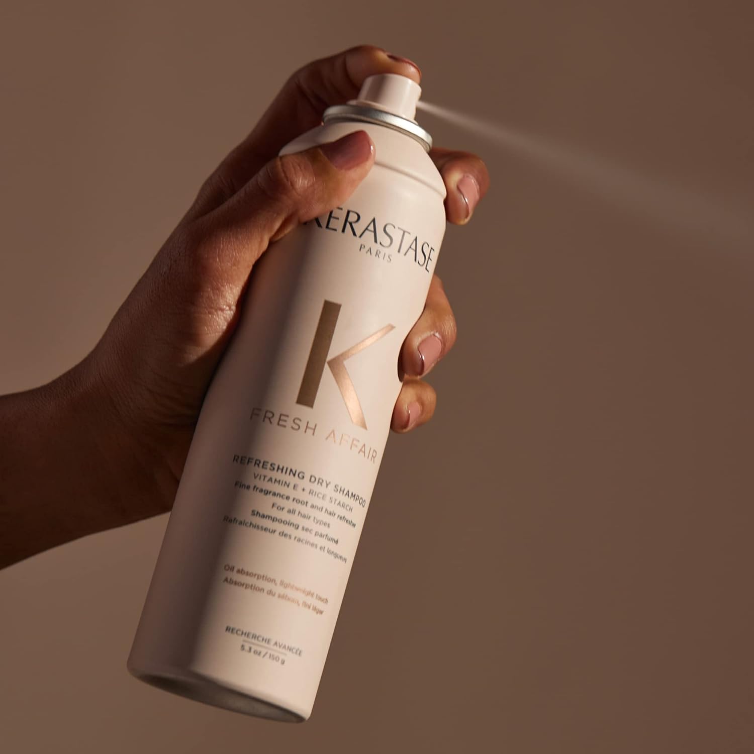 KÉRASTASE Fresh Affair label showing Rice Starch benefit.