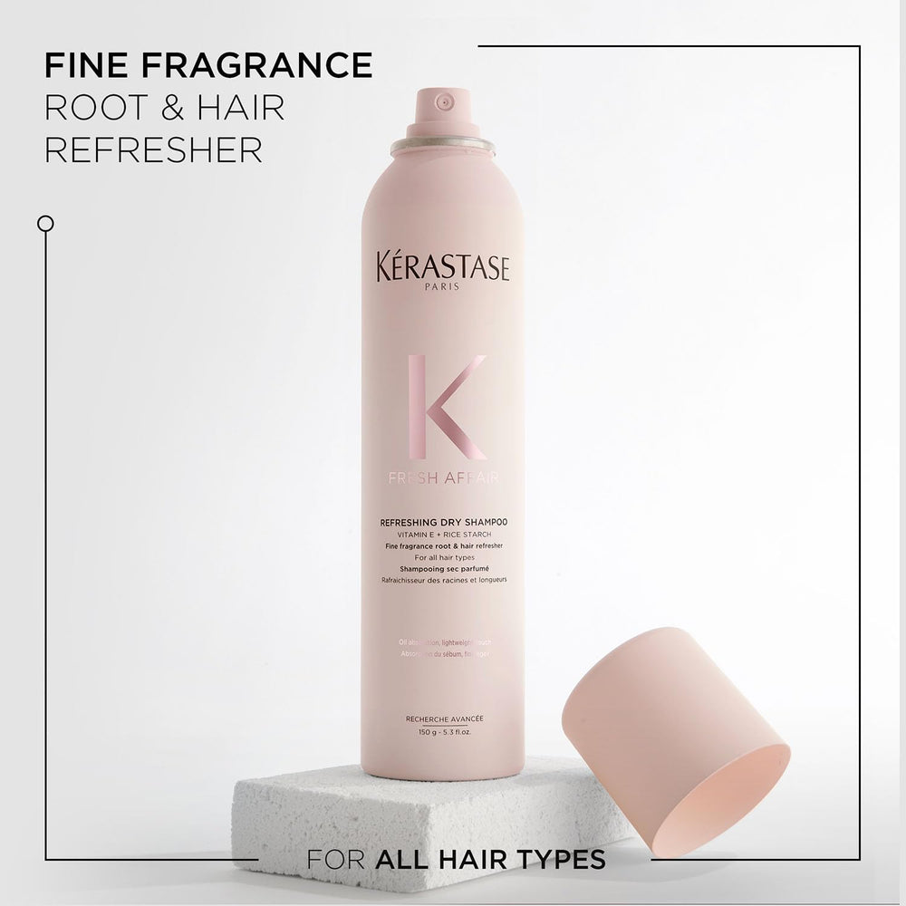 KÉRASTASE Fresh Affair close-up on translucent finish after oil removal.