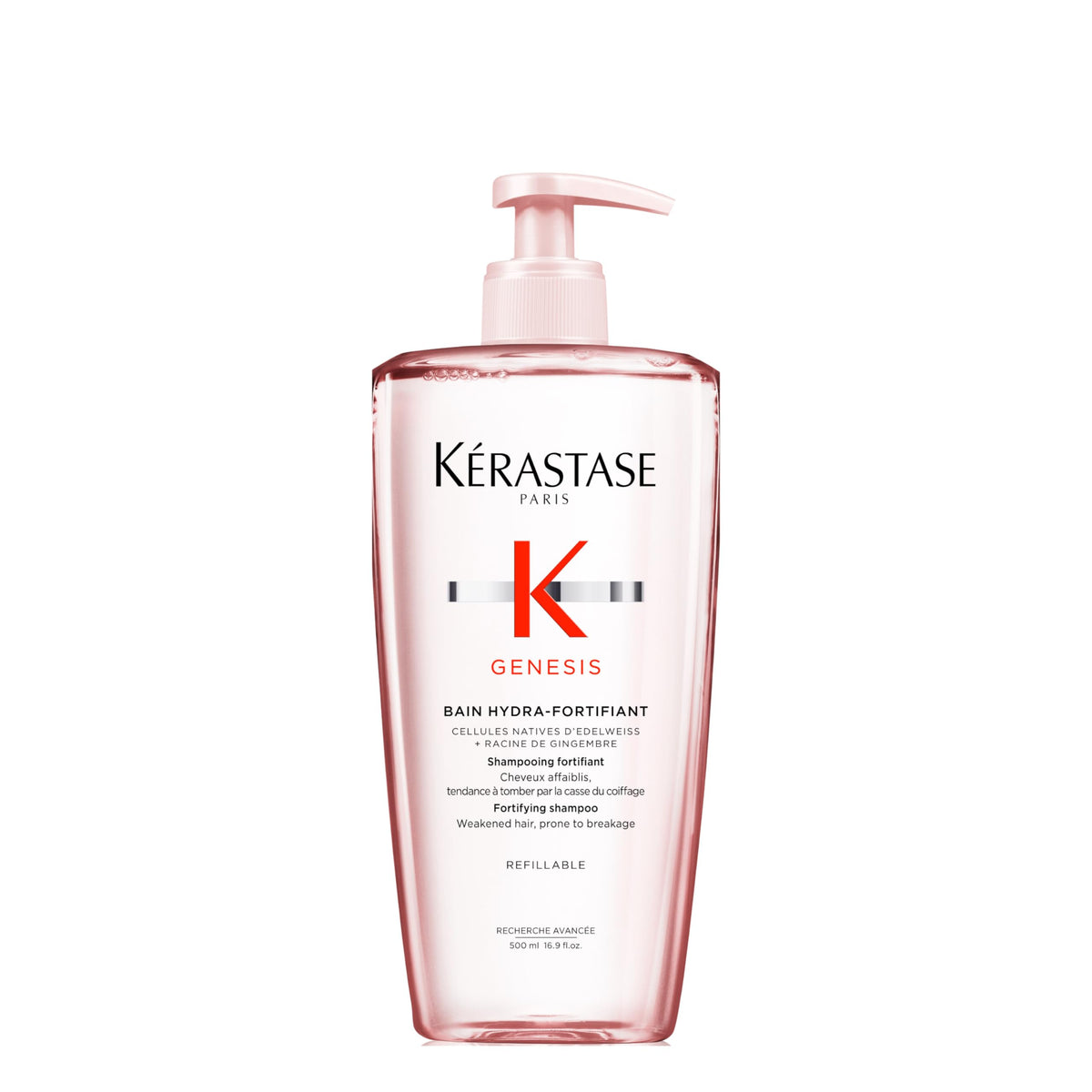 KÉRASTASE front packaging displaying bottle and branding, easy identification