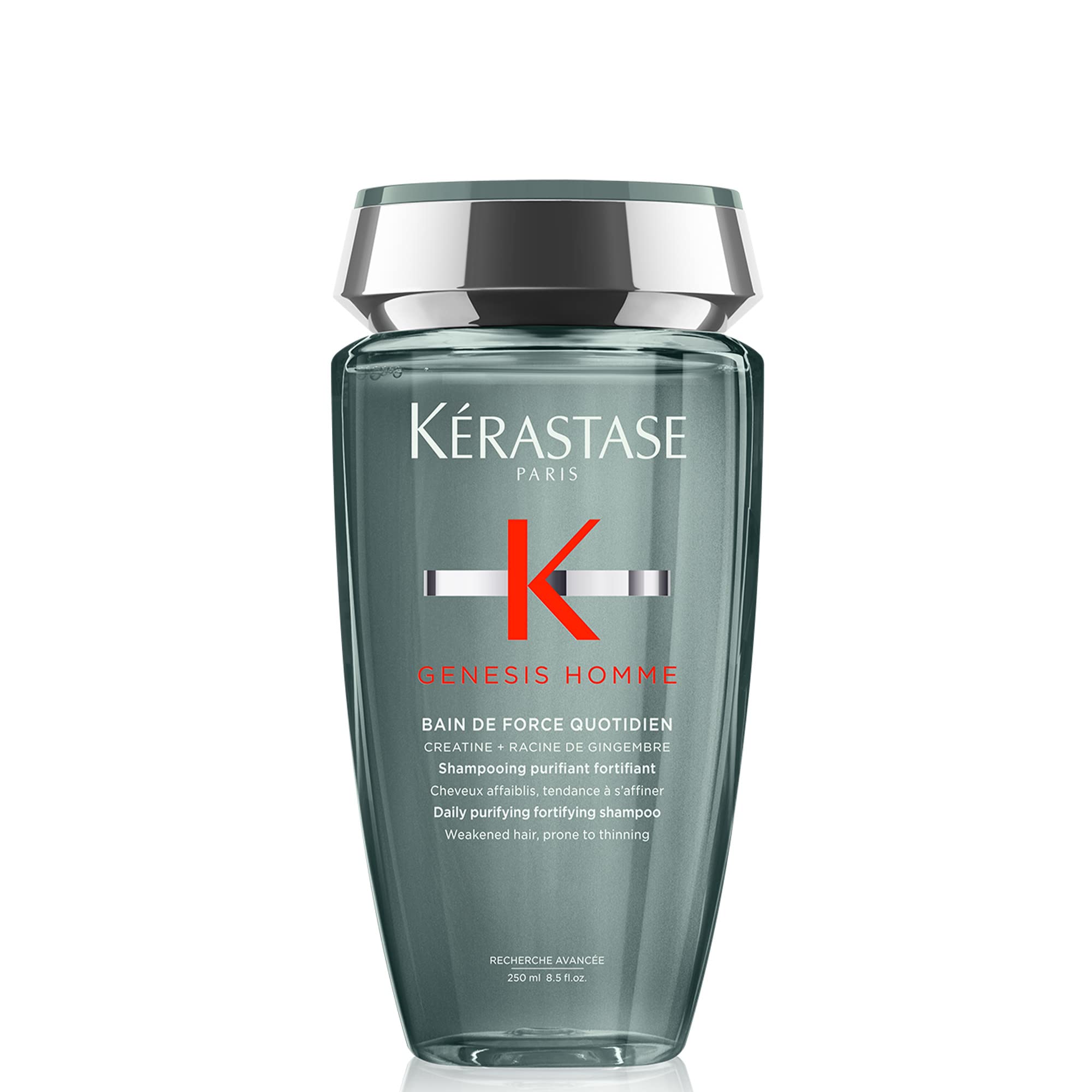 K É R A S T A S E Genesis Homme bottle shows deep cleansing and strength for hair