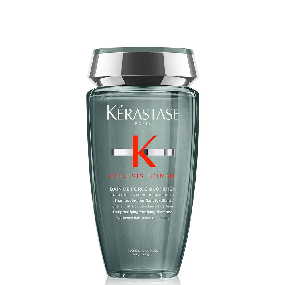 K É R A S T A S E Genesis Homme bottle shows deep cleansing and strength for hair