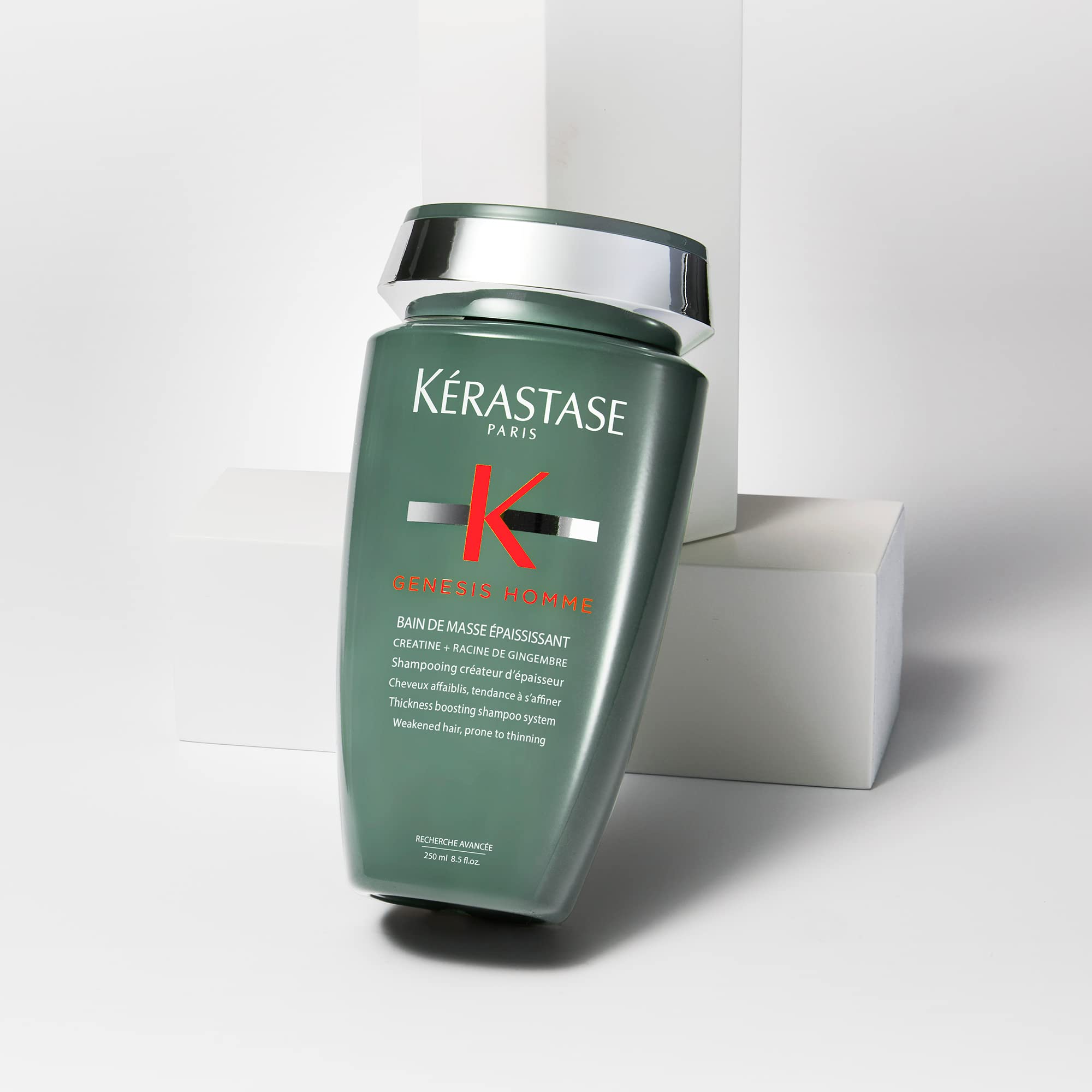 Kerastase Genesis Homme after-use hair showing added volume.