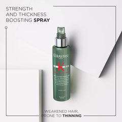 Kerastase Genesis Homme Spray De Force bottle back showing key ingredients