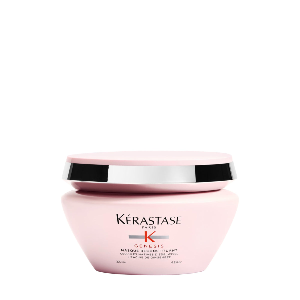 KÉRASTASE Genesis mask texture application demonstrates detangling and nourishment.