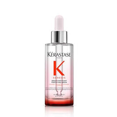 KÉRASTASE Genesis serum bottle close-up for strengthened, nourished hair