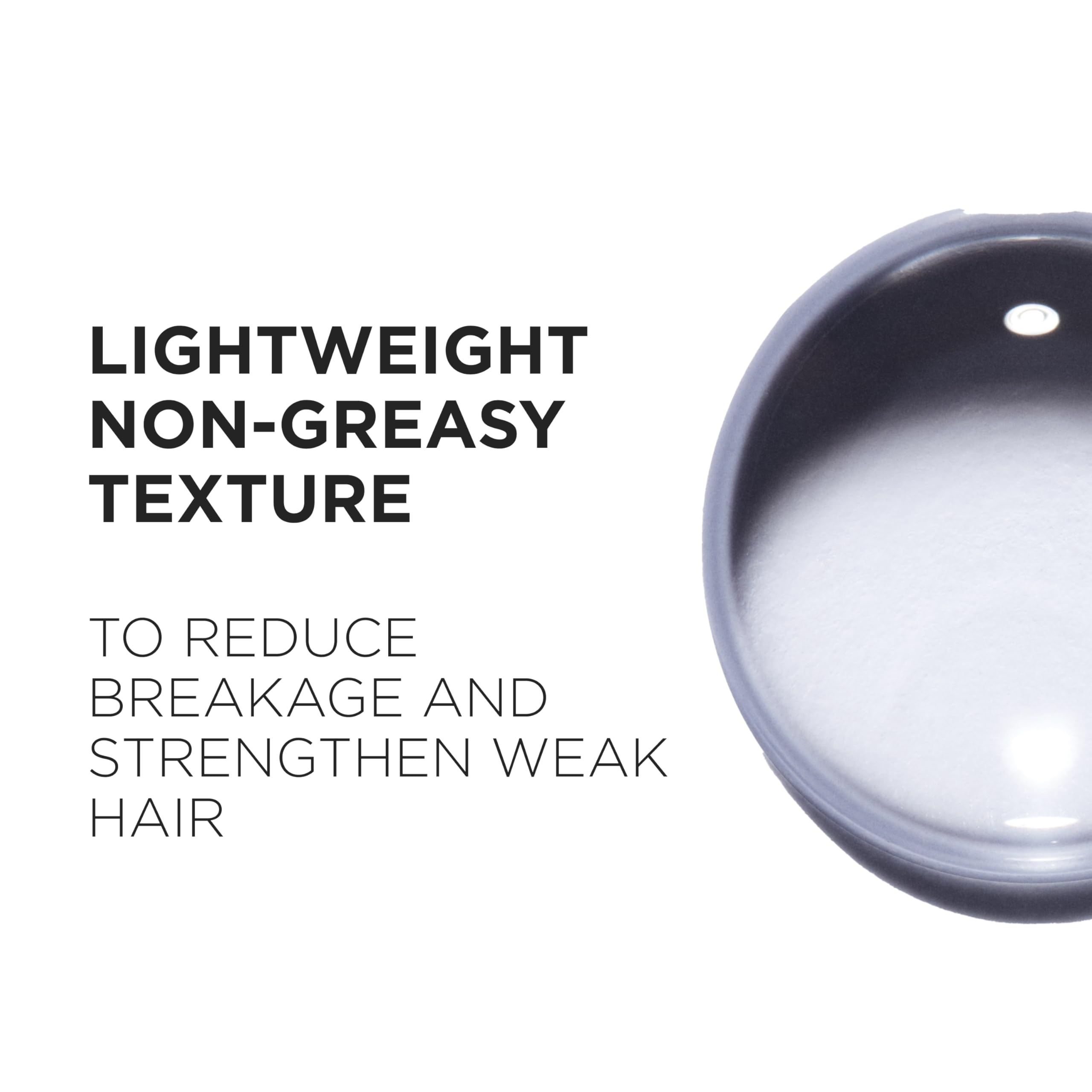 KÉRASTASE Genesis serum applied to scalp section demonstrating targeted strengthening