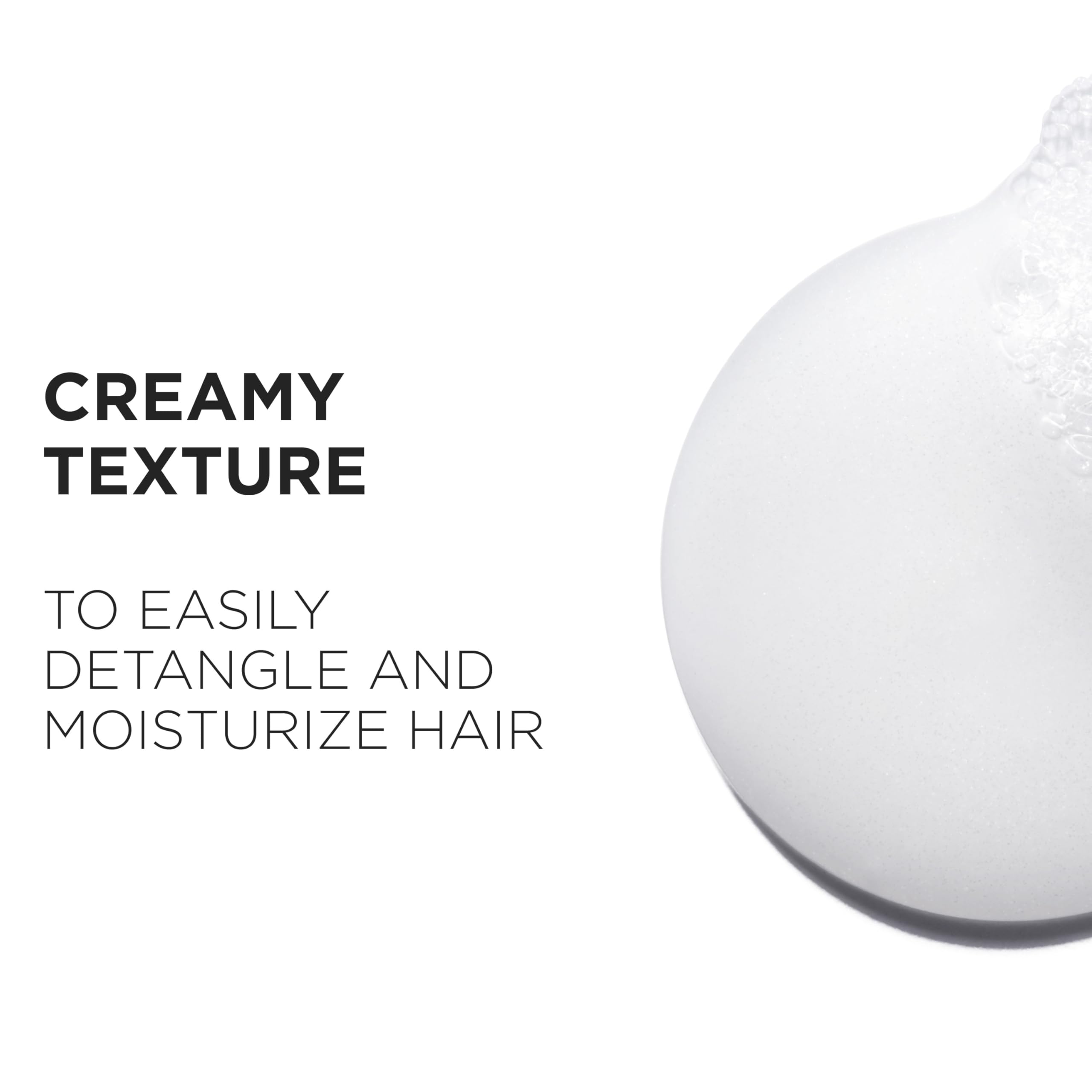 Kérastase Genesis shampoo hair-ends focus shows detangled, smooth strands.