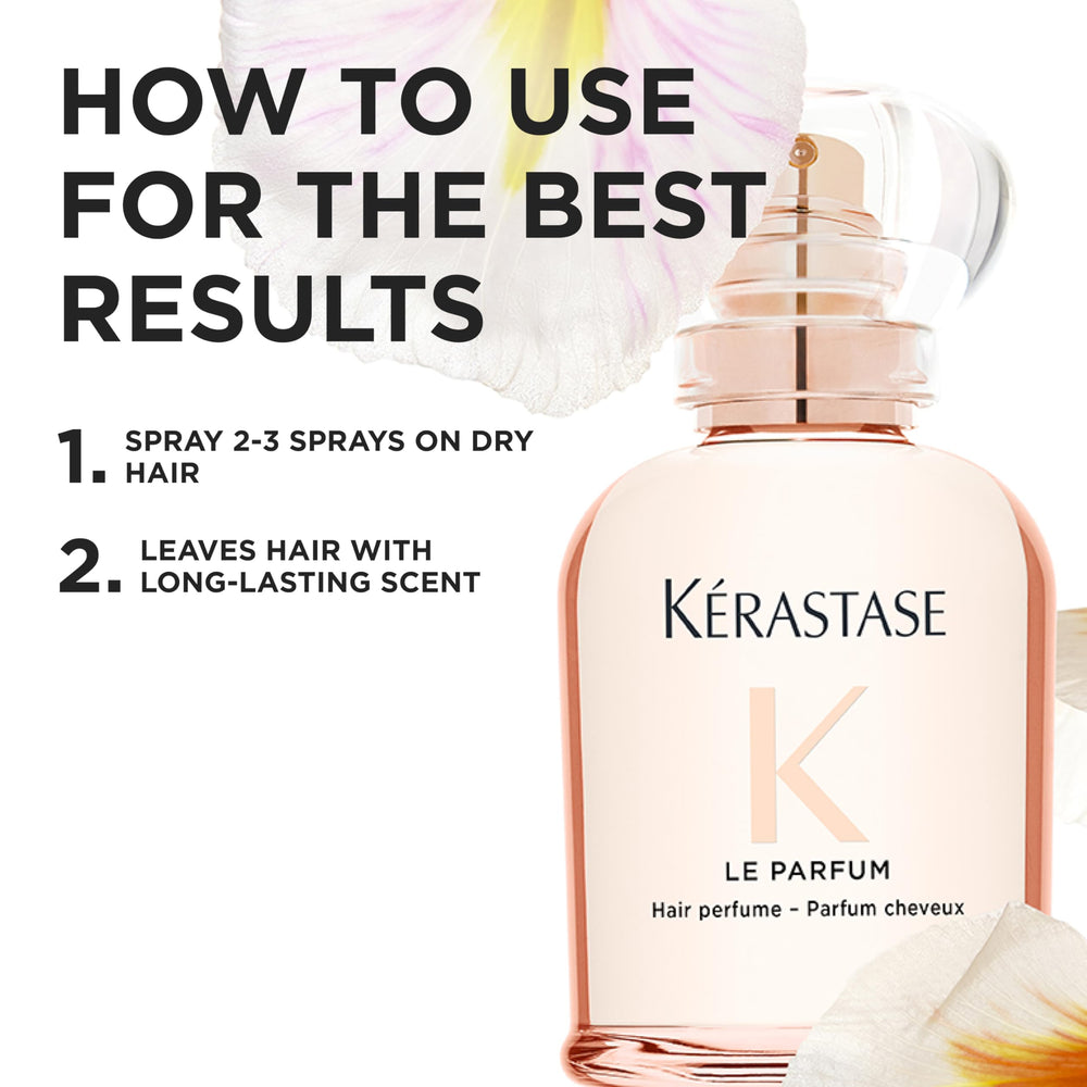 KÉRASTASE bottle beside common items for scale, shows compact 1.7 oz size