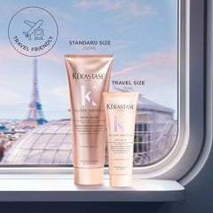 Kerastase Gloss Absolu travel-size pack highlights convenient on-the-go gloss and hydration.