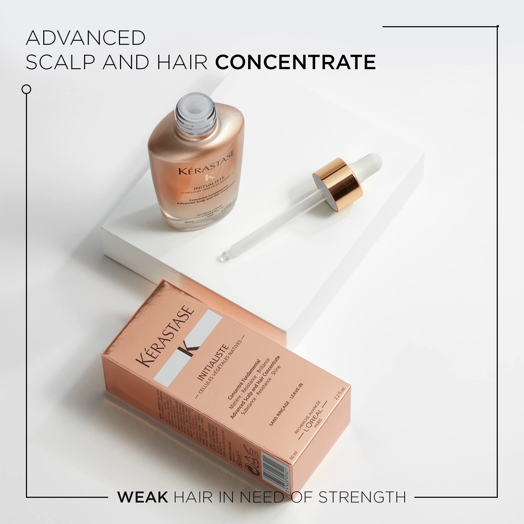 KÉRASTASE Initialiste scalp close-up demonstrates nourishing hydration for scalp comfort.