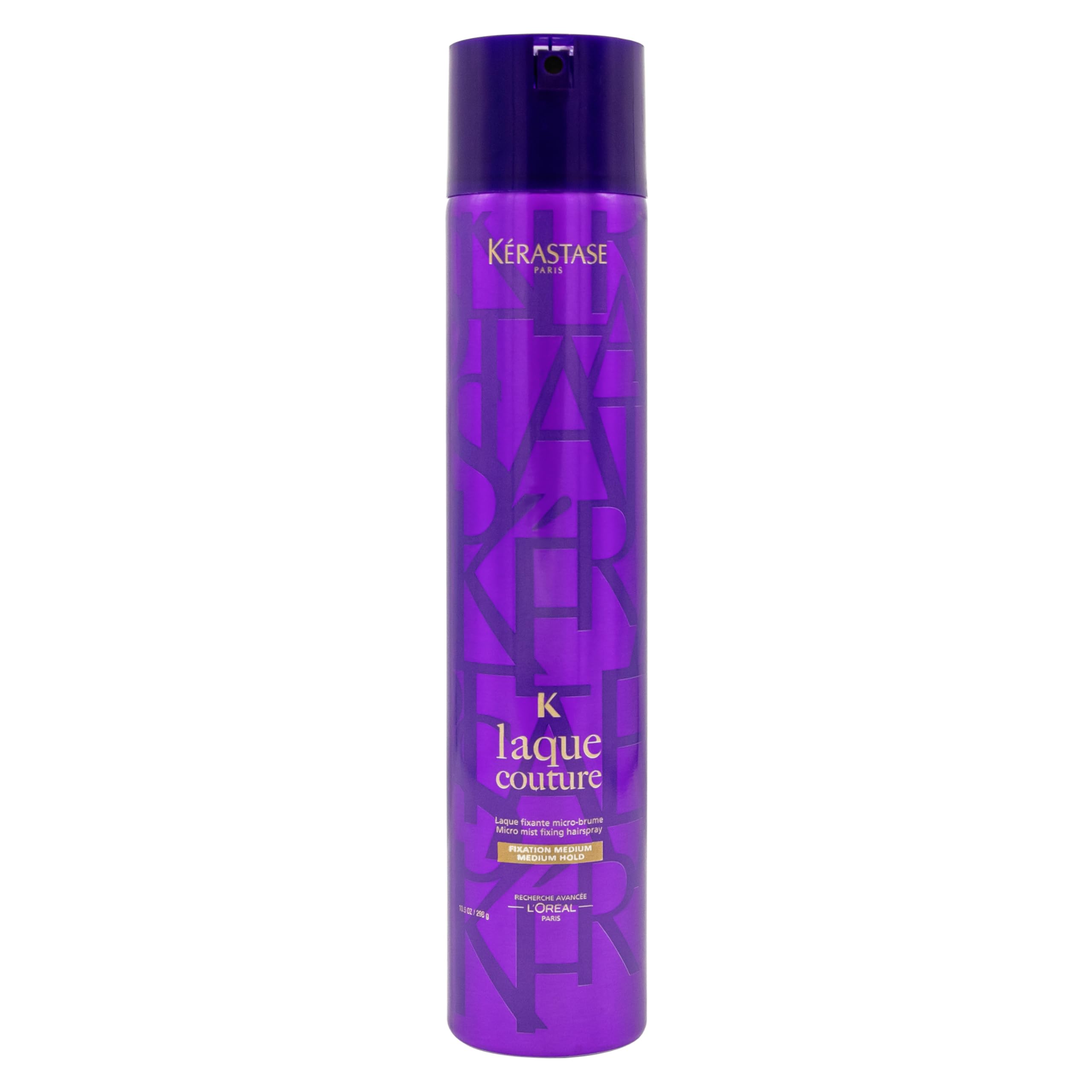 KÉRASTASE Laque Couture spray can offers flexible hold and anti-humidity control for frizz-free styling