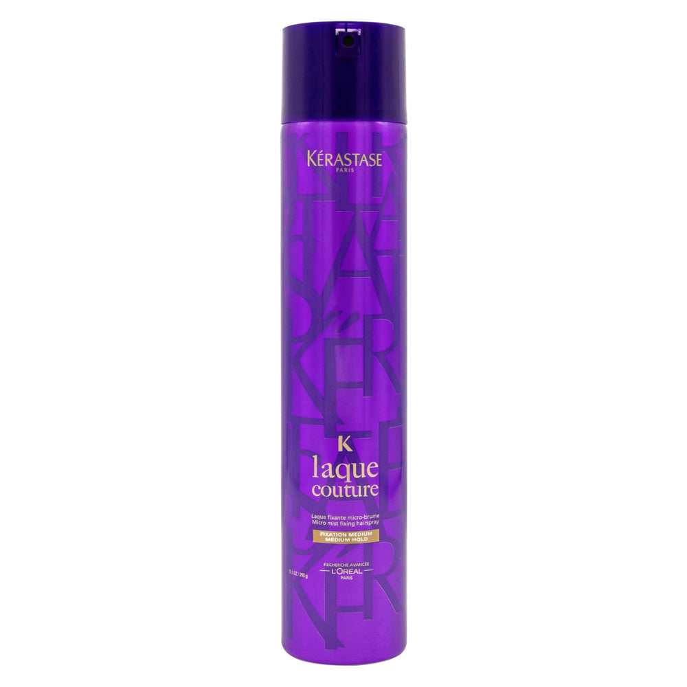 KÉRASTASE Laque Couture spray can offers flexible hold and anti-humidity control for frizz-free styling